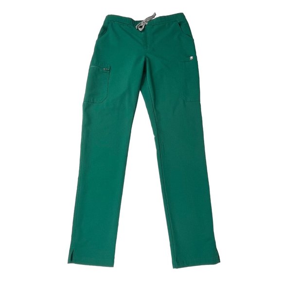 Figs Yolo Scrub Pants Women Small Tall Green Nurse Medical skinny tapered 32" in - Picture 1 of 7